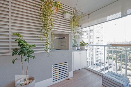 Varanda Goumet de apartamento à venda com 2 quartos, 65m² em Jardim Novo Santo Amaro, São Paulo