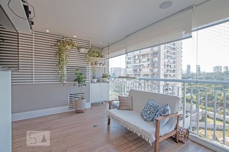  Sala na Varanda de apartamento à venda com 2 quartos, 65m² em Jardim Novo Santo Amaro, São Paulo