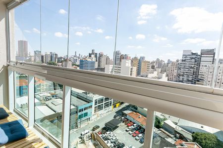 Varanda de apartamento à venda com 1 quarto, 39m² em Pinheiros, São Paulo