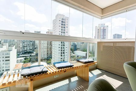 Varanda de apartamento à venda com 1 quarto, 39m² em Pinheiros, São Paulo