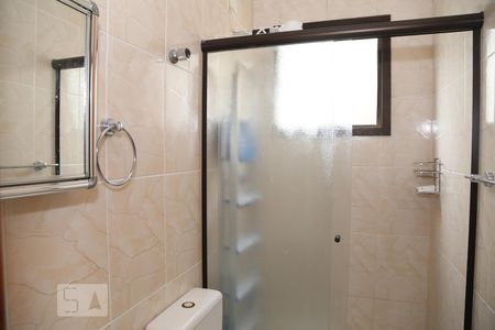 Banheiro Social de apartamento para alugar com 1 quarto, 38m² em Guilhermina, Praia Grande