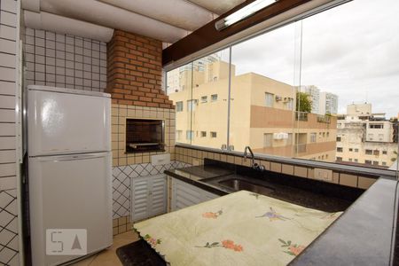 Varanda Gourmet de apartamento para alugar com 3 quartos, 160m² em Jardim Vitória, Guarujá