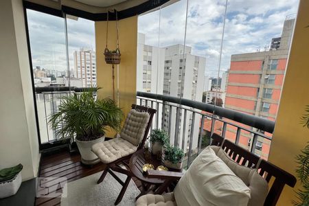 Varanda da Sala de apartamento para alugar com 3 quartos, 220m² em Perdizes, São Paulo