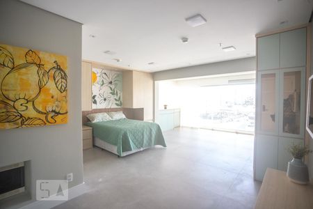 Sala de estar de apartamento para alugar com 1 quarto, 42m² em Centro, São Bernardo do Campo