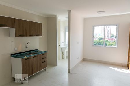 Sala e Cozinha de apartamento para alugar com 1 quarto, 38m² em Vila Mazzei, São Paulo