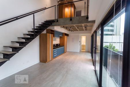 Sala/Cozinha de kitnet/studio para alugar com 1 quarto, 63m² em Funcionários, Belo Horizonte