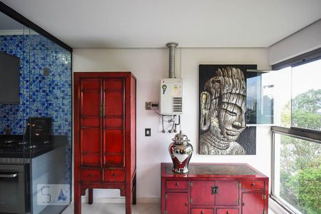 Sala de jantar de kitnet/studio para alugar com 1 quarto, 70m² em Panamby, São Paulo