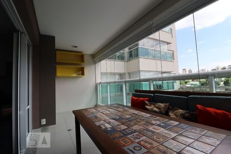 Varanda da Sala de apartamento para alugar com 1 quarto, 43m² em Jardim Aeroporto, São Paulo