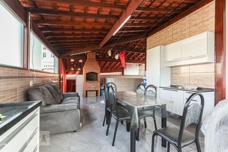 Sala/Cozinha de casa para alugar com 1 quarto, 66m² em Jardim São Roque, São Paulo