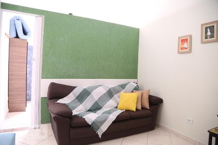 Sala de kitnet/studio para alugar com 1 quarto, 30m² em Canto do Forte, Praia Grande