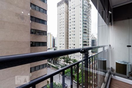 Varanda de kitnet/studio à venda com 1 quarto, 25m² em Indianópolis, São Paulo