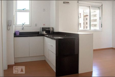 Cozinha - Armários de kitnet/studio à venda com 1 quarto, 19m² em Centro Histórico, Porto Alegre