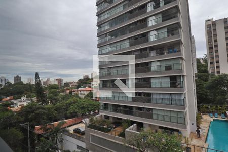 Vista da Varanda de apartamento à venda com 1 quarto, 48m² em Jardim das Bandeiras, São Paulo