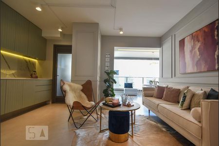 Sala de apartamento à venda com 2 quartos, 84m² em Cidade Monções, São Paulo