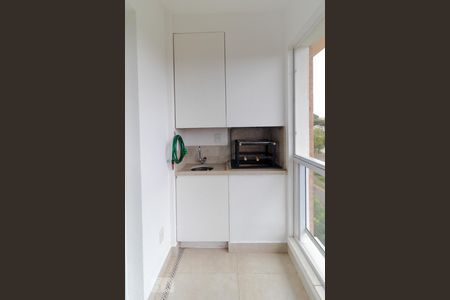 Sacada com Churrasqueira de apartamento à venda com 3 quartos, 87m² em Loteamento Residencial Vila Bella Dom Pedro, Campinas