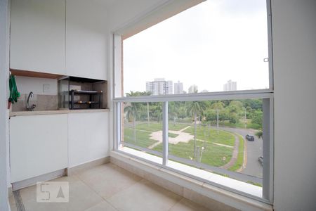 Sacada com Churrasqueira de apartamento à venda com 3 quartos, 87m² em Loteamento Residencial Vila Bella Dom Pedro, Campinas