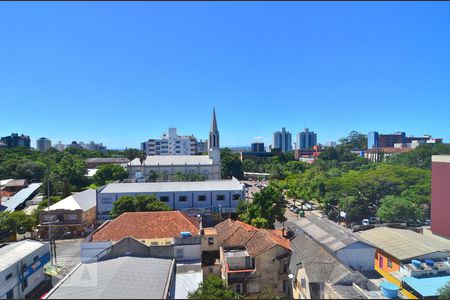 Vista Sala de apartamento à venda com 1 quarto, 52m² em Centro, Canoas