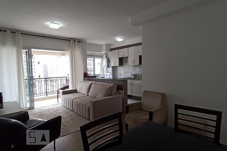 Sala de apartamento para alugar com 1 quarto, 60m² em Alphaville Conde Ii, Barueri