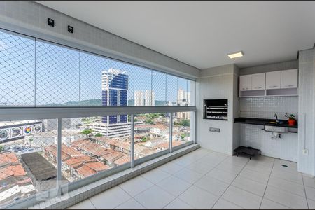 Varanda de apartamento para alugar com 3 quartos, 111m² em Ponta da Praia, Santos