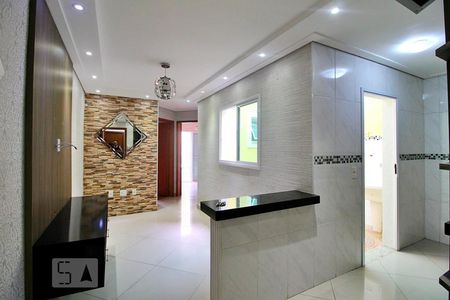 Sala/Cozinha de apartamento à venda com 2 quartos, 48m² em Jardim Utinga, Santo André