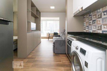 Cozinha de apartamento para alugar com 1 quarto, 38m² em Jardim Paulistano, São Paulo