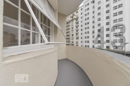 Varanda do Studio de kitnet/studio para alugar com 1 quarto, 35m² em Campos Elíseos, São Paulo