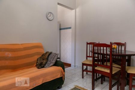 Sala de apartamento para alugar com 1 quarto, 46m² em Boqueirão, Santos