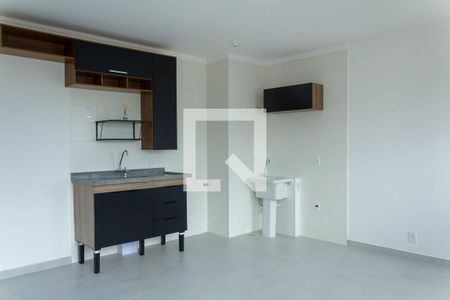 Sala de apartamento para alugar com 1 quarto, 34m² em Campo Grande, São Paulo