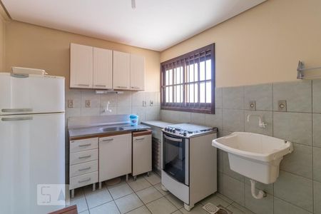 Cozinha de kitnet/studio para alugar com 1 quarto, 27m² em Vila Joao Pessoa, Porto Alegre