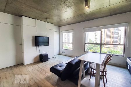 Sala de apartamento à venda com 1 quarto, 70m² em Jardim Fonte do Morumbi, São Paulo