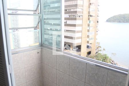 Varanda da Sala de apartamento para alugar com 1 quarto, 22m² em Itararé, São Vicente