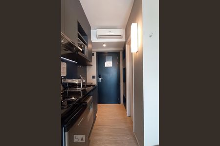 Cozinha de kitnet/studio para alugar com 1 quarto, 36m² em Alphaville Industrial, Barueri