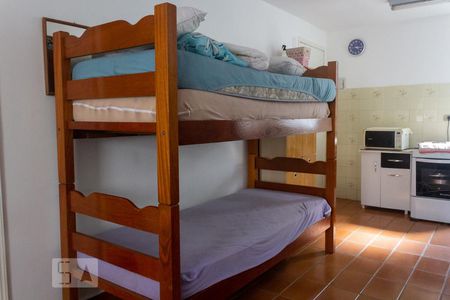 Detalhe sala/quarto de kitnet/studio para alugar com 1 quarto, 25m² em Aviação, Praia Grande