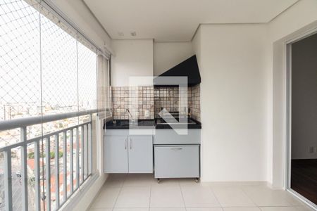 Varanda Gourmet  de apartamento para alugar com 2 quartos, 69m² em Chácara Seis de Outubro, São Paulo