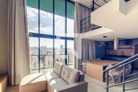 Sala de apartamento para alugar com 1 quarto, 139m² em Bela Vista, São Paulo