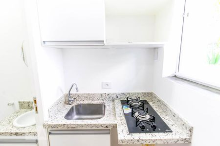 Cozinha de casa de condomínio para alugar com 1 quarto, 25m² em Brooklin, São Paulo