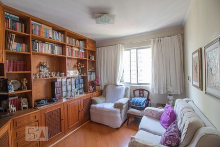 sala de livros de apartamento à venda com 4 quartos, 196m² em Campo Belo, São Paulo