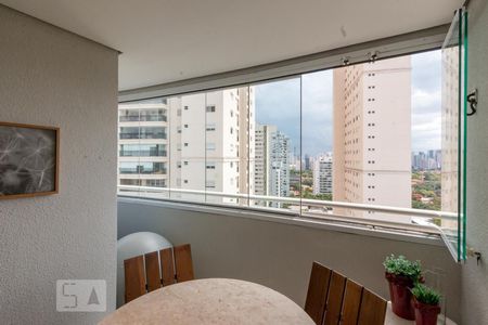 Varanda da Sala de apartamento para alugar com 2 quartos, 52m² em Cidade Monções, São Paulo