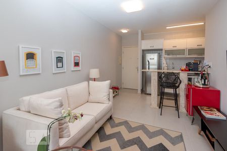 Sala de apartamento para alugar com 2 quartos, 52m² em Cidade Monções, São Paulo