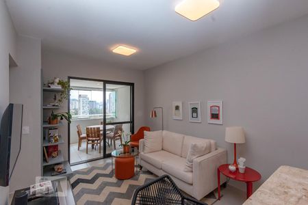 Sala de apartamento para alugar com 2 quartos, 52m² em Cidade Monções, São Paulo