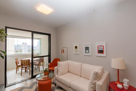 Sala de apartamento para alugar com 2 quartos, 52m² em Cidade Monções, São Paulo