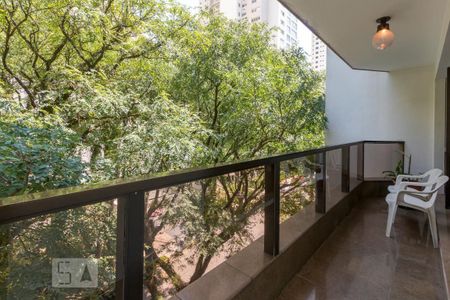 Varanda da Sala de apartamento à venda com 4 quartos, 200m² em Campo Belo, São Paulo