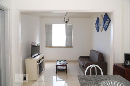 Sala de apartamento para alugar com 1 quarto, 52m² em Ocian, Praia Grande