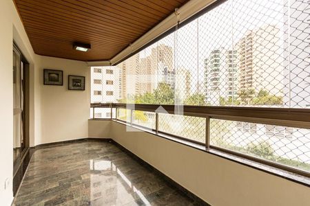 Varanda da Sala de apartamento para alugar com 4 quartos, 193m² em Parque Bairro Morumbi, São Paulo