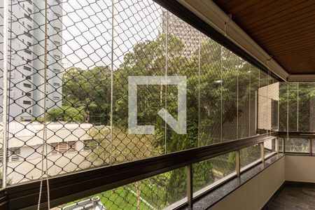 Varanda da Sala de apartamento para alugar com 4 quartos, 193m² em Parque Bairro Morumbi, São Paulo