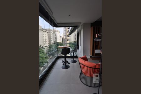 Sala de apartamento para alugar com 2 quartos, 85m² em Cerqueira César, São Paulo