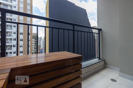 Varanda de kitnet/studio para alugar com 1 quarto, 28m² em República, São Paulo