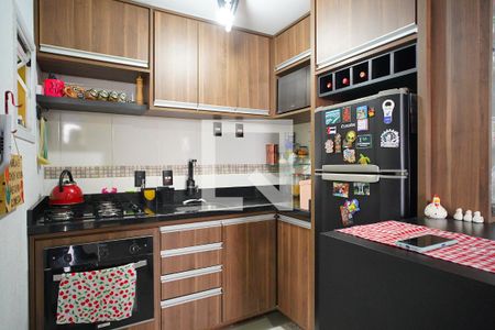 Cozinha - 1º piso de casa de condomínio à venda com 1 quarto, 77m² em Jardim Carvalho, Porto Alegre