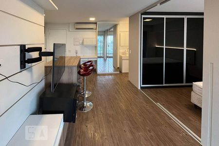 Sala de apartamento para alugar com 1 quarto, 49m² em Campo Belo, São Paulo