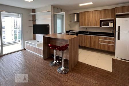 Sala de apartamento para alugar com 1 quarto, 49m² em Campo Belo, São Paulo